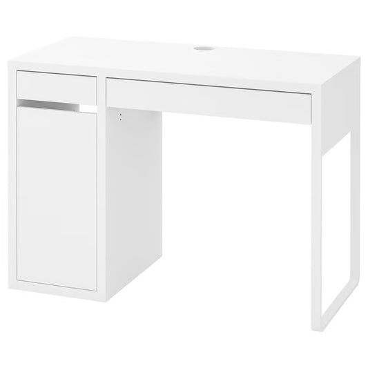 MICKE Bureau, blanc, 105x50 cm
