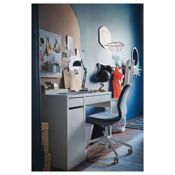 MICKE Bureau, blanc, 105x50 cm