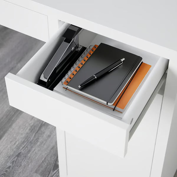 MICKE Bureau, blanc, 105x50 cm