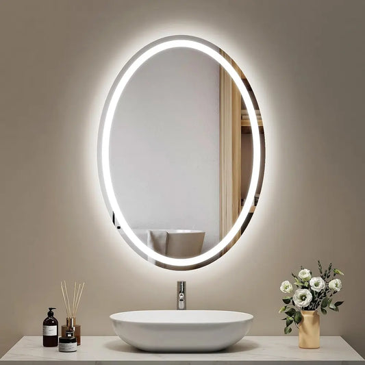 Miroir Ovale AURA LED – Élégance & Pureté