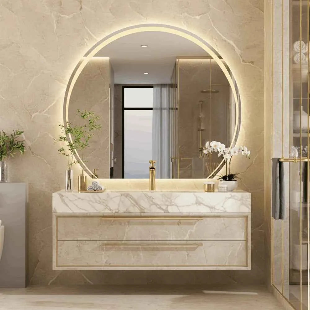 Miroir Rond AURA LED – Élégance & Pureté
