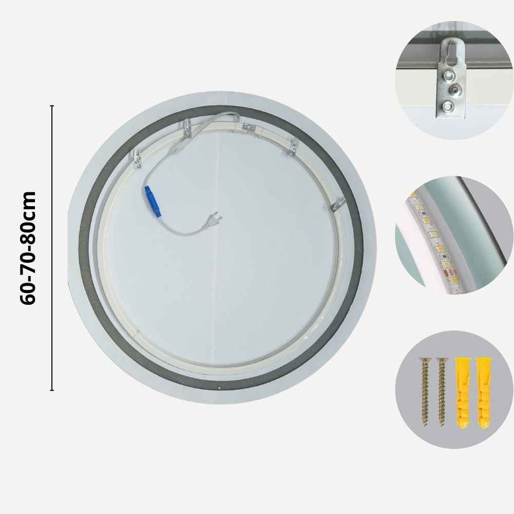 Anfa , Miroir salle de bain rond