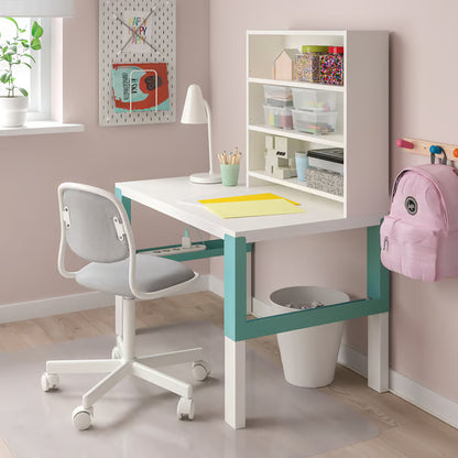 PÅHL Étagère pour bureau, blanc, 64x60 cm