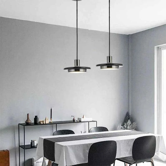 Suspension Dark silver moderne en marbre naturel