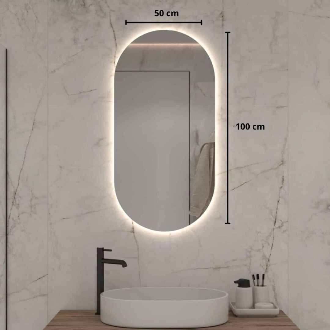 Oval, Miroir salle de Bain