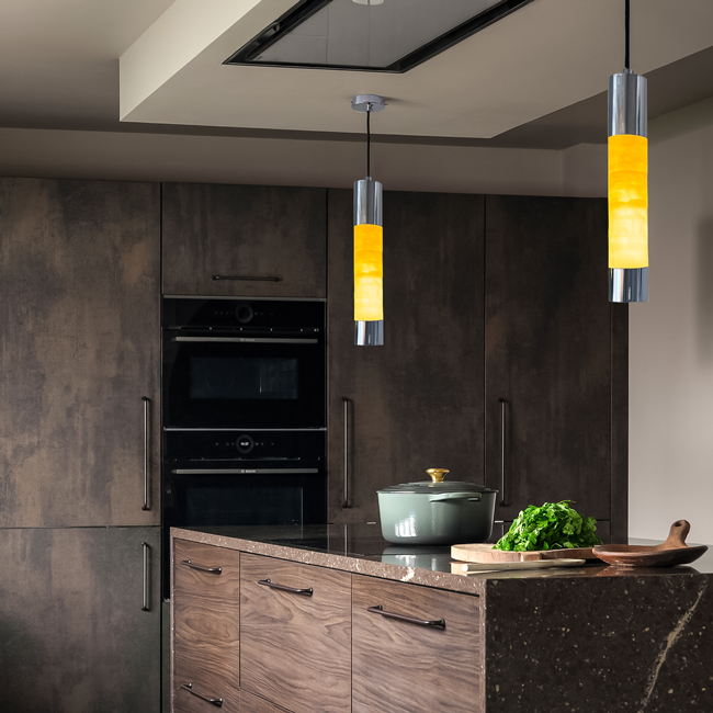 Suspension Naty en marbre naturel au design moderne