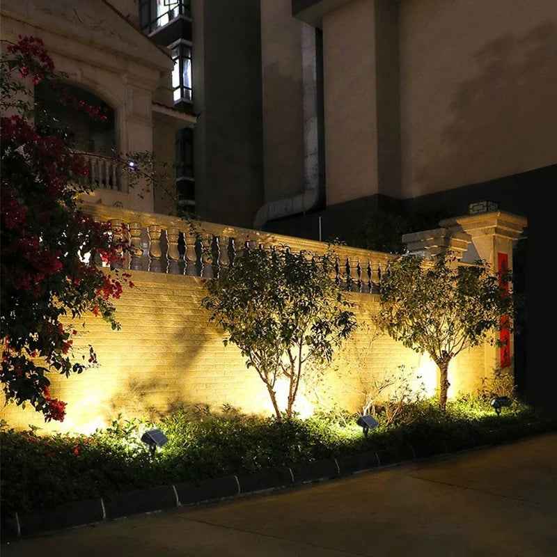 Projecteur spot à piquer solaire pour jardin