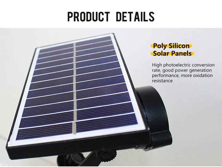 Projecteur spot à piquer solaire pour jardin