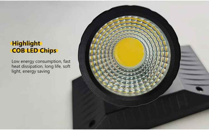 Projecteur spot à piquer solaire pour jardin