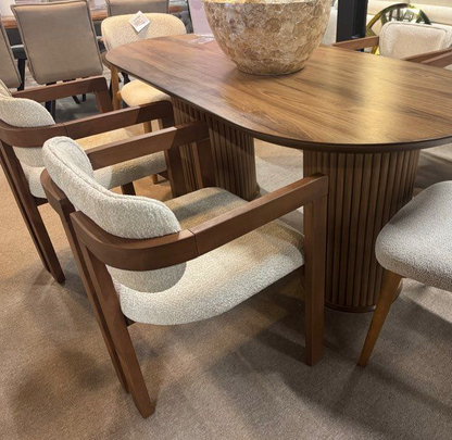 AMO Chair – Fauteuil Moderne en Tissu Bouclette - Lemiroir.ma