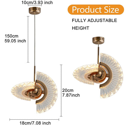 Suspension Marguerite rose gold à effet cristal