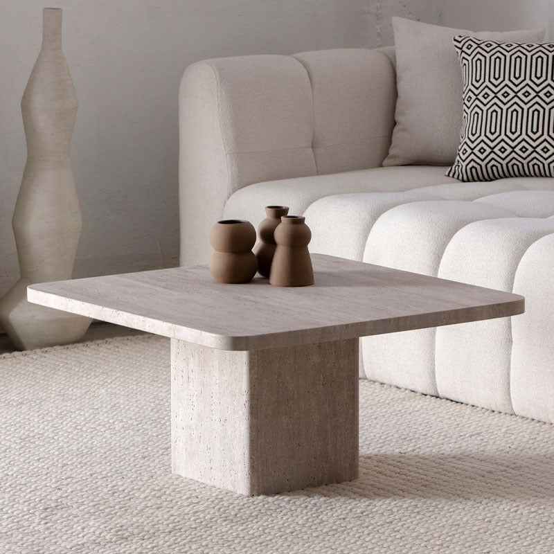 Table Basse Celya en Travertin - The Miroir