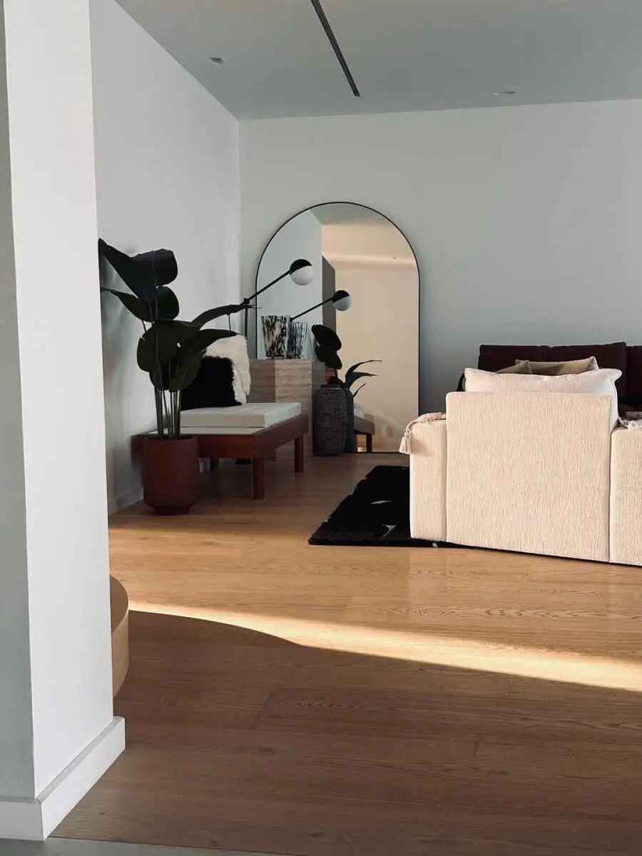 Miroir XXL Arqué Noir - The Miroir - Lemiroir.ma