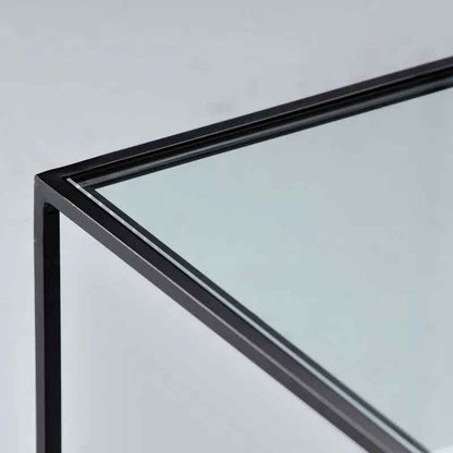 Table Basse en Verre et Marbre Blanc - Lemiroir.ma