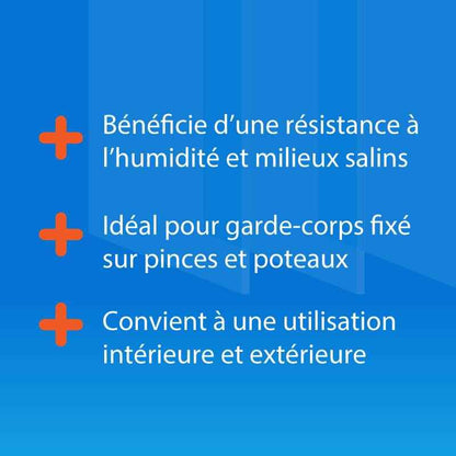 Verre Feuilleté Trempé 88.2 pour Garde-Corps